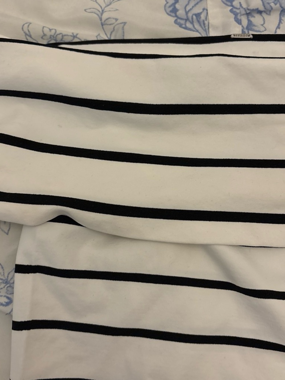 Guess Black and White Striped Tee